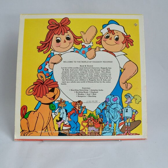Raggedy Ann & Andy Bend & Stretch Exercise Record for Children Vintage KS 5012 - Picture 2 of 2